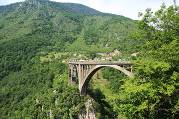 Fototapeta premium Durdevica Tara Bridge, Montenegro
