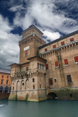 Castello Estense in Ferrara, Italy