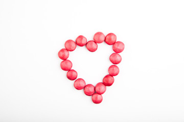 Colours Candy heart background studio quality 