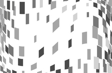 Abstract geometric pattern with squares, rectangles. Gray, black color Vector illustration
