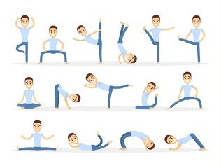 Obraz na płótnie Canvas Yoga for men.
