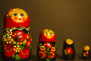 Russian nesting dolls, Khokhloma