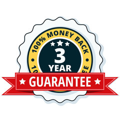 3 year money back guarantee