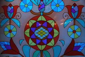Colored stained-glass window