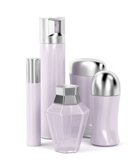 Set of female cosmetic products