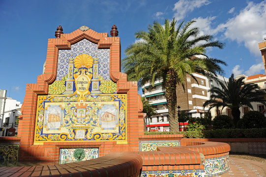 Plaza Espronceda en Almendralejo, capital de la Tierra de Barros, provincia de Badajoz, Espa&ntilde;a
