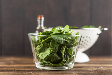 Baby spinach leaves