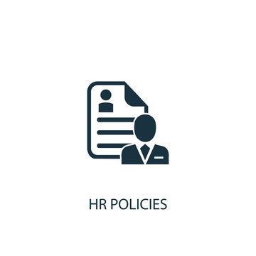 Hr Policies Icon. Simple Element Illustration