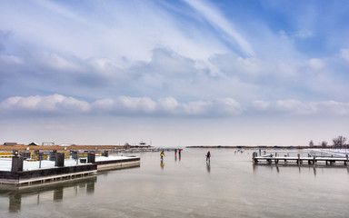 Eislaufen auf dem Neusiedlersee