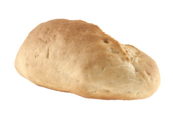 wheat bread isolated on white background