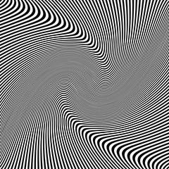 abstract waves black and white optical art striped wavy background, zebra texture design