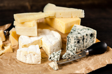 Different sorts of cheese