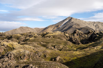 Volcanic mountains of Landmannalaugar in Fjallabak Nature Reserve. Iceland