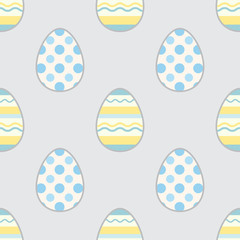 Easter eggs colorful vector seamless pattern