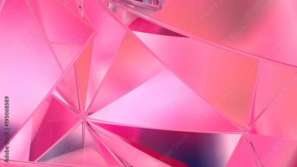 Aufkleber abstract geometric polygonal motion background. video corporate looped animation. 3d rendering
