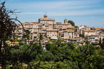 Fototapeta na wymiar Haut de Cagnes, Cagnes sur Mer, Provence, Cote d Azur, Frankreich mit Schloss Grimaldi, 