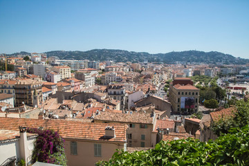 Fototapeta na wymiar Panorama und Sehenswürdigkeiten von Cannes, Frankreich