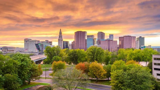 Hartford, Connecticut, USA Skyline