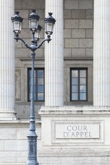 Fototapeta na wymiar Court of appeal called cour d'appel in french, France 