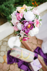 wedding decorations in violet color