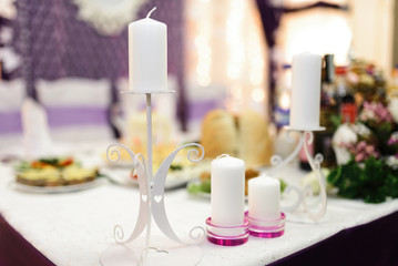 wedding decorations in violet color