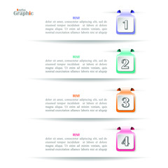 infographic template in vector