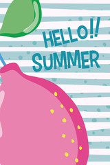 Hello summer concept
