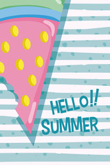 Hello summer concept