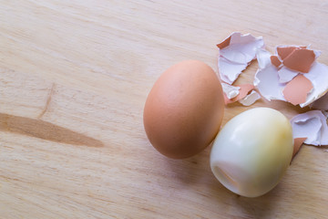 Preserved Egg, grilled eggs.