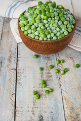 Fresh frozen peas.