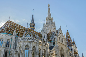 Fototapeta premium Exterior of Matthias Church in Budapest