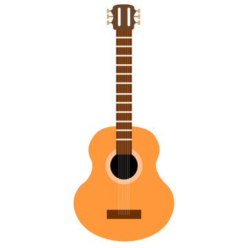 Isolated guitar icon. Musical instrument