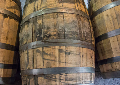 Used Bourbon Barrels
