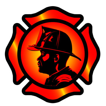 recommend clip art: firefighter, man, fire, service, rescue, emergency, 911, icon, symbol, button, silhouette, profile, emblem, job, work, profession, industry