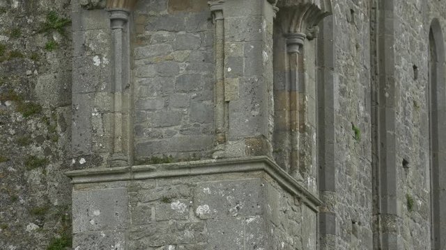 Tilt up view of the Rock of Cashel