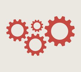 Cogs And Gears Icon Vector Illustration Isolated