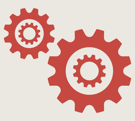 Cogs And Gears Icon Vector Illustration Isolated