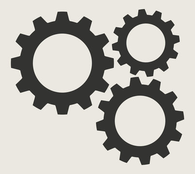 Cogs And Gears Icon Vector Illustration Isolated