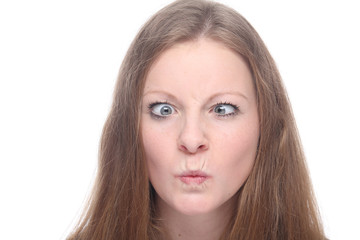 Naklejka premium Caucasian woman
