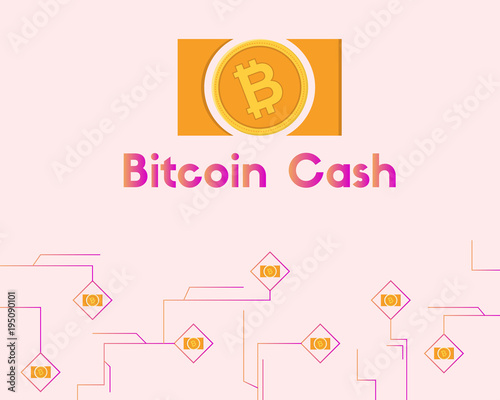 Blockchain Bitcoin Cash Circuit Concept Background Collection Stock - 