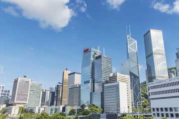 Fototapeta premium Skyline of Hong Kong city
