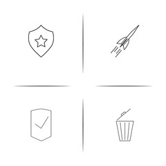 Web And Text simple linear icon set.Simple outline icons