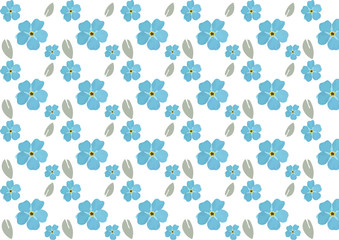 Forget me not pattern background