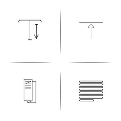 Web And Text simple linear icon set.Simple outline icons