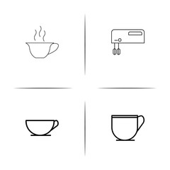 Home Appliances And Equipment simple linear icon set.Simple outline icons