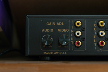 Fototapeta premium old light switch on the control panel