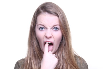 Naklejka premium Young woman