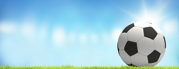 soccer football ball 3d rendering