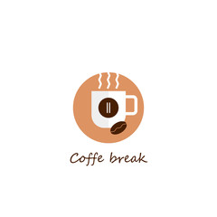 Coffee Break Vector Template Design
