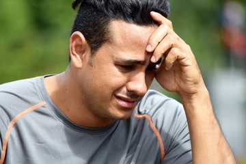 Tearful Athlete Colombian Person